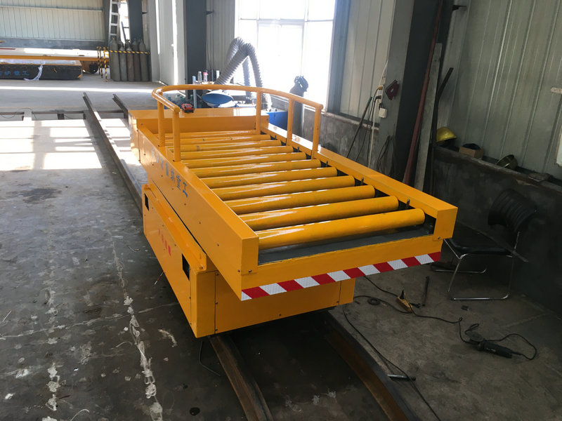 3T Rail Turning Electric Flat Cart با Lift